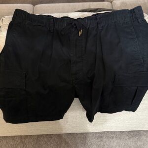 Polo by Ralph Lauren Black Cargo Shorts with Drawstring Waist